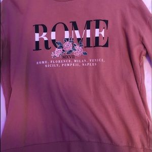 long sleeve blush colored top